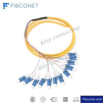 FTTH Manufacturer Pigtail LC Upc 12 Core Fiber Optical Patchpatchcord/Pigtail