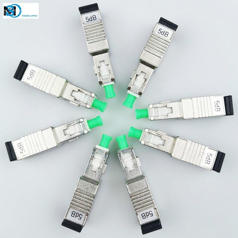 Insertion Loss Male to Female Fixed Type Singlemode Sc 5dB Fiber Optic Attenuator