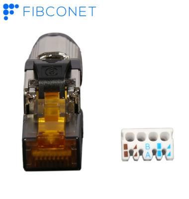 STP Cat8 Modular Plug Network Module Toolless RJ45 Plug