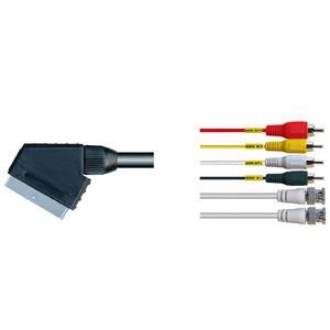 Audio Video Cable 21pin Scart to RCA Cable