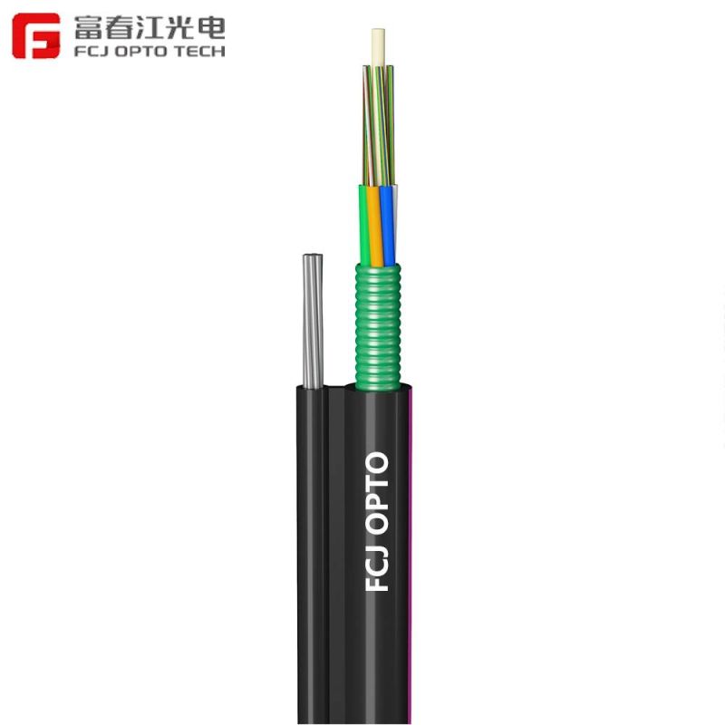 Full-Section Water Blocking Structure Figure8 Outdoor Waterproof Aerial Self-Supporting Central Loose/Unitube Tube High Quality Armored Optic Fiber Cable GYTC8S
