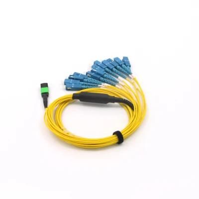 MPO (F) - Sc OS2 12 Core Fibre Optic Fanouts Assemblies with 5m