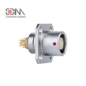 Qm K Series Zdg Flange-Fixed Socket Waterproof 12V Push-Pull RJ45 M12 Connector Banana Plug Socket Terminal Connector