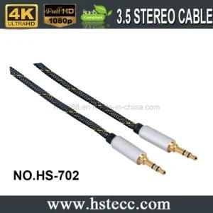 Nylon Braided New Jack 3.5 Male Audio Cable