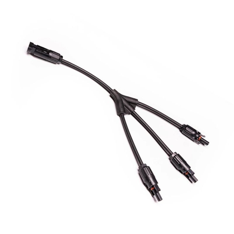 Solar Panel 3 to 1 4mm 6mm PV Cable Mc4 Connector Y Splitter