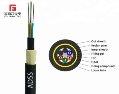 ADSS Outdoor Optical Fiber Cable All Dielectric Self-Supporting Fiber Optic Cable