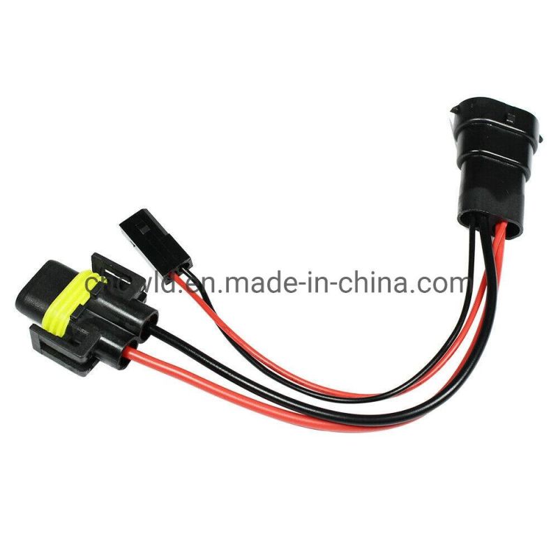 2* H11 Male Socket Wiring Harness H8 H9 LED Headlight Bi-Xenon Magnetic Adapter