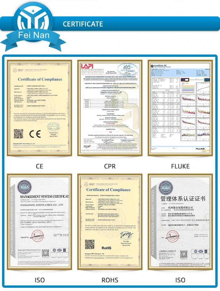 Factory Price LAN Cable 4 Pairs 24AWG FTP Cat5e with Messenger 305m