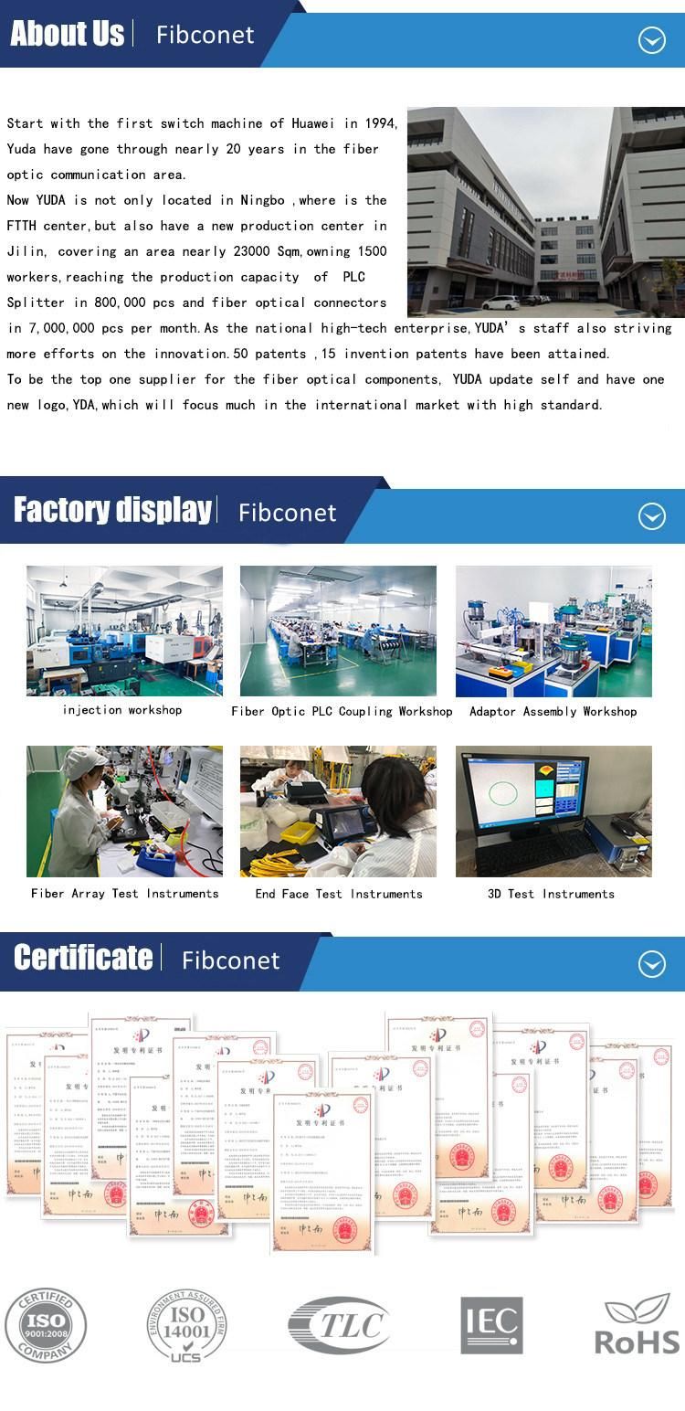 FTTH 48 Core Om3 Blue MTP to MTP Fiber Optic Patchcord