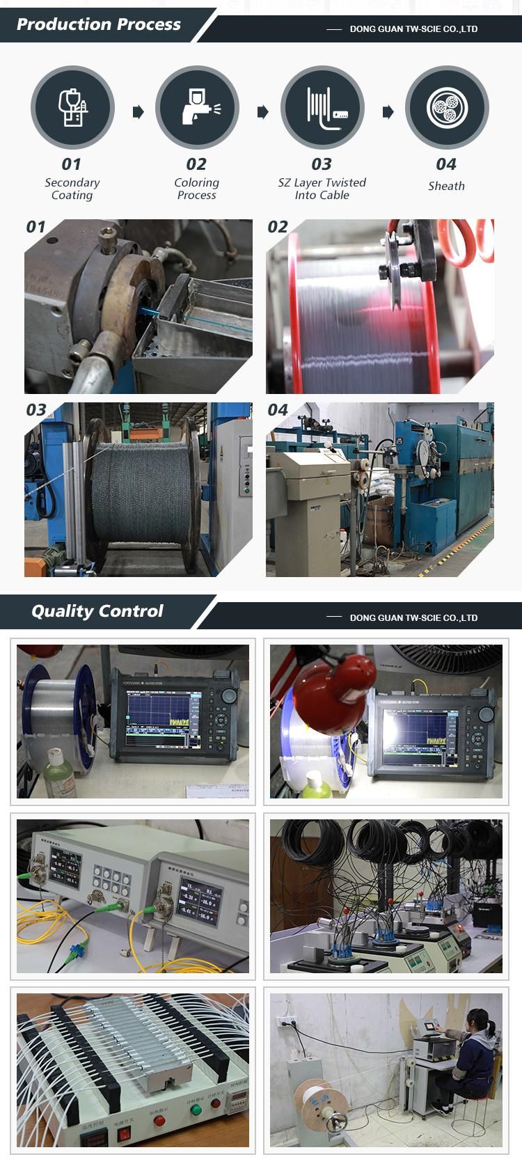 Gyty GYFTY Stranded 6/12/48 Core Fiber Optic Cable Non-Metallic Single Mode Fiber Optic Cable