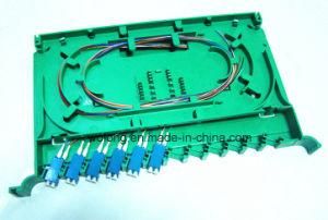 LC 12 Core Fiber Optic Pigtail in Splice Tray for Fiber Optic Cabinet