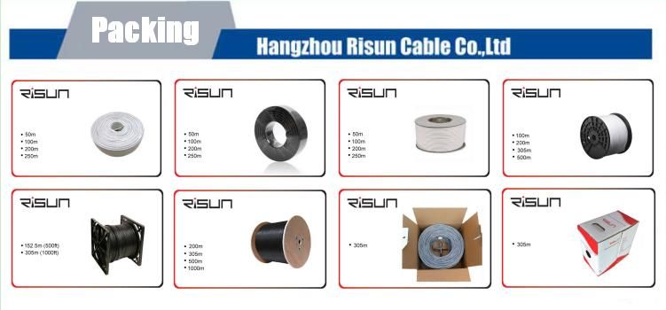 Risun Factory Price Two Cat5e Cables for Dual Ethernet Runs