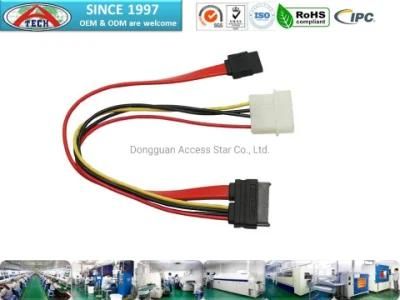 Wire Harness Custom Molexs Connector, 2.54mm IDC Flat Cable Assembly for PCB