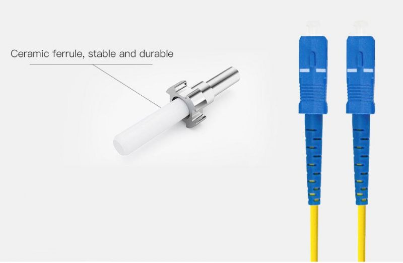 FTTH LSZH Sm mm Fiber Optic ACP/Upc Sc Patch Cord
