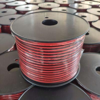 Black Red 1.5mm 2.5mm Speaker Cable Flat Ribbon Audio Cables 100m