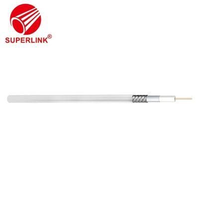 Coaxial Cables 18 AWG 1.02mm CCS/Bc RG6 Coaxial Cable for CCTV CATV