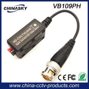 CCTV Screwless Passive HD-Cvi/Tvi/Ahd Video Balun with Pigtail (VB109pH)