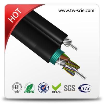 Factory of 48 Core Fig8 Aerial Armour Optical Fiber Cable