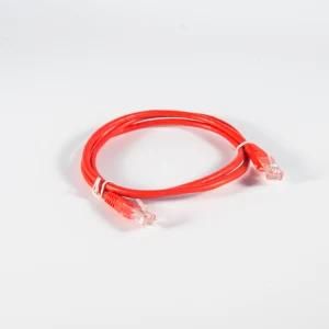 Fluke Pass Red Cat 5e Patch Cord UTP CCA for Computer/Patch Panel 15m