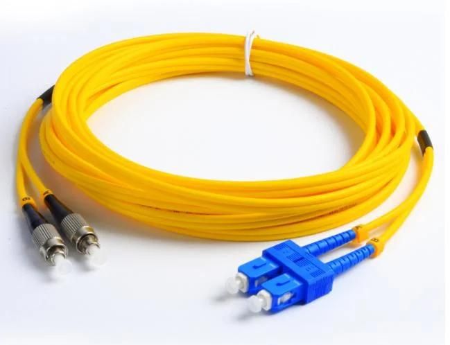 E2000 Jumper Waterproof FTTH Armored Patchcord 3m Duplex Om3 Jumper Sc APC LC Upc FC St E2000 MTP MPO Pigtail Cable Fiber Optic Jumper