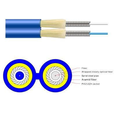 Indoor Armoured Duplex Fiber Optical Fiber Cable