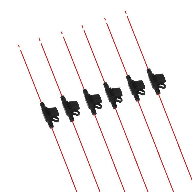 Automotive Waterproof Wire Fuse Holder with Red Wire