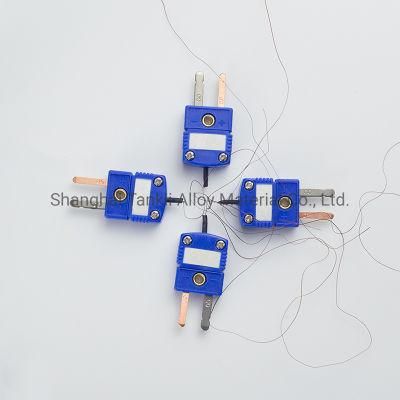 0.08mm wire superfine thermocouple wire T type with Connector