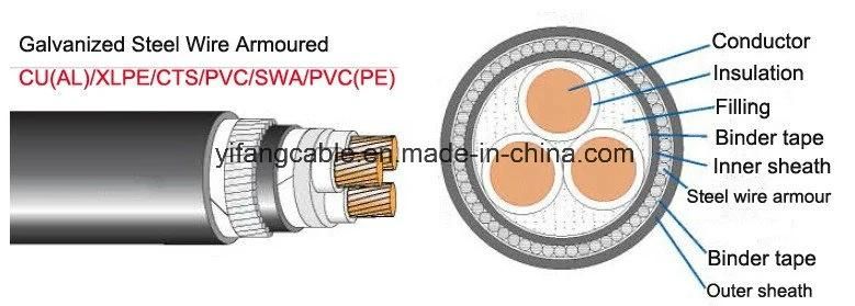 22kv 3core Power Cable 95mm2