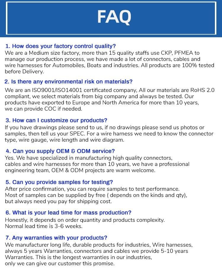 One-Stop Interconnect Solution Custom Wire Harnesses & Cable Assemblies