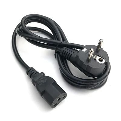 IEC C13 EU Type Cable Plug AC Power Cord for PC Laptop Desktop / Printers / Monitors 3*0.5 mm2