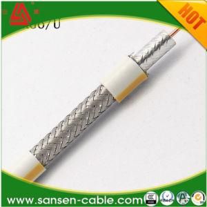 Hot Sell 75 Ohm PVC Coaxial Cable RG6 with ETL Ce