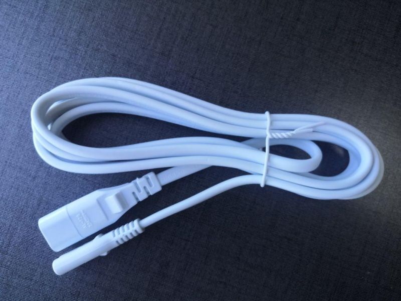 European Type 2 Pins Salt Lamp Power Cord with Switch