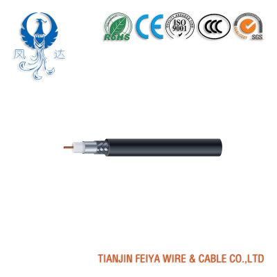 Rg11 Cable 75 &Omega; 0.4 (Jacket) in Od 305m, 4K Black Rg-11/U Coaxial Cable Wire