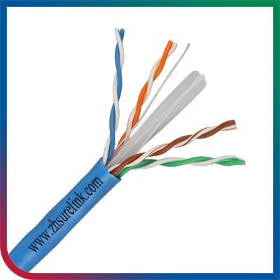 Surelink Factory 4pair 24AWG 100MHz Indoor Outdoor LAN Cable Network Ethernet Cable Cat 5e Bare Copper or CCA PVC Jacket 305m Roll Pull Box UTP Cat5e