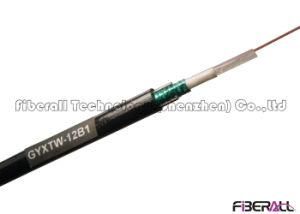 GYXTW Central Loose Tube Outdoor Fiber Optic Cable with Two Parallel Wires