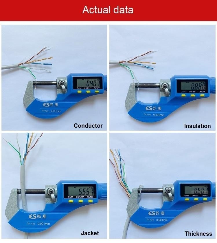 Hot Sale Cheap Cable 25AWG CCA UTP Cat5e LAN Cable 1000FT Indoor Network Cable Gray