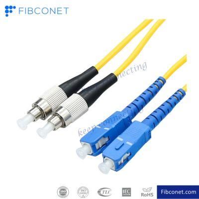 FTTH Single Mode 9/125 Duplex Sc/Upc - FC/Upc LSZH Fiber Optic Patch Cord