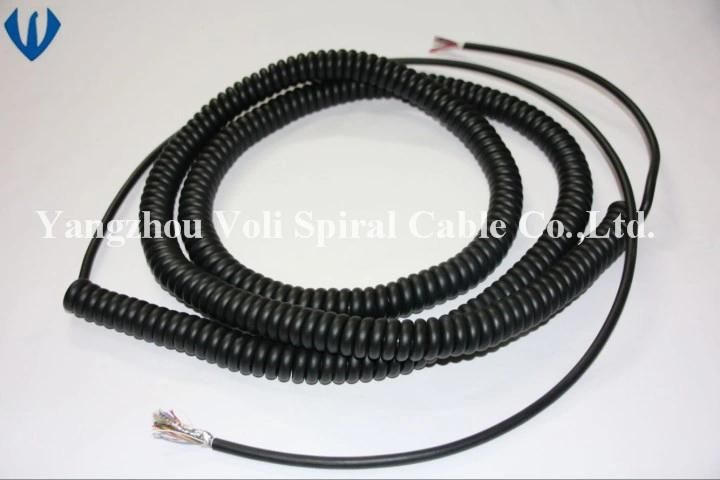 Electrical Wire Electric Cable Power Cable 2 3 4 Cores Flexible PVC Insulated Coiled Cable Wire