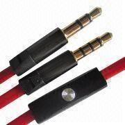 Auxiliary Audio Flat Cable with Microphone &amp; Answer Button