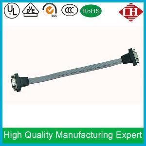 Flat UL2651 28AWG Grey Db9 M/F FC Cable