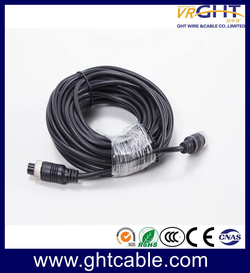 7 Core Spring Wire Trailer Cable, 7 Pin Truck Electric Coiled 4p Aviation Connector Camera Semi-Trailer Spiral Cable