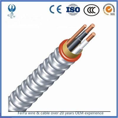 Inter Locked Armored Aluminum Alloy Mc Armored Cable (MC/BX cable)