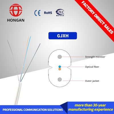 1 Core Fiber Optic Cable 2core FTTH Drop Wire Indoor/Outdoor
