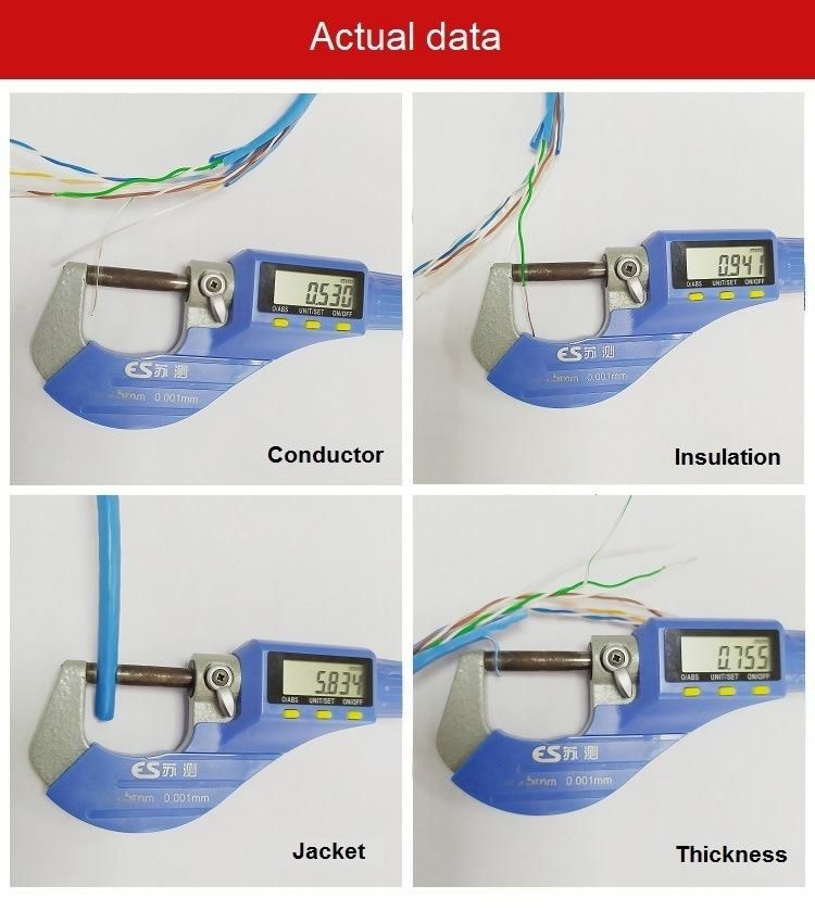 UTP CAT6 LAN Cable Copper Wire Network Computer Cable 4 Pairs 26AWG