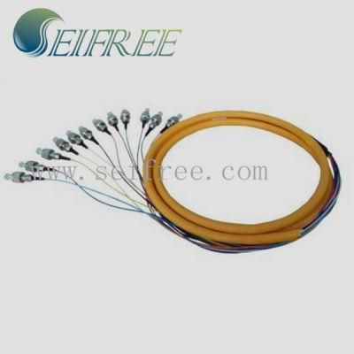 FC 12-Core Fiber Optic Jumper Wire Cable (fan-out)