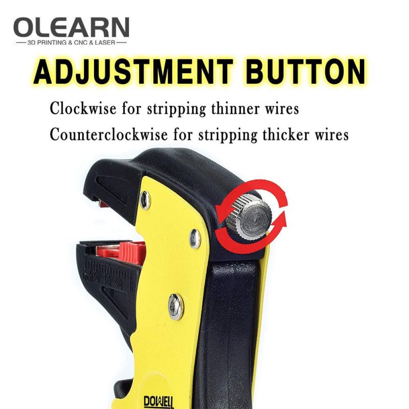 Olearn Wire Stripper with Cutter Wire Stripping Tool 10-24AWG for Flat Ribbon Cable Wire Electrical Automotive Repair