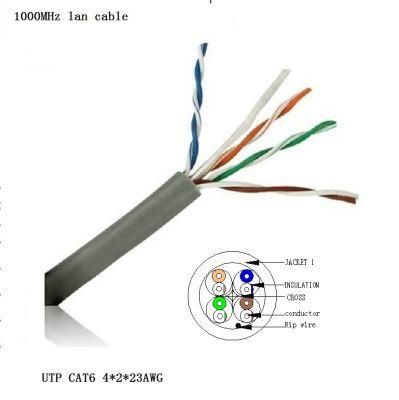 UTP CAT6 Cable Copper 23AWG Marle/ Communication Cable/CAT6 LAN Cable
