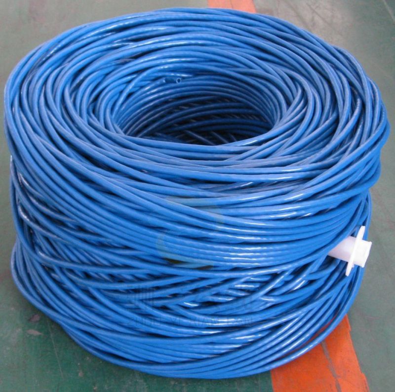 Copper Conductor PE Insulation PVC Jacket UTP CAT6 Computer Data Cable