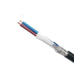 Rvvp 2*0.50mm&Sup2 * 64braid 2 Core Extruded Solid Double-Shielded Power Cable 200m/Roll