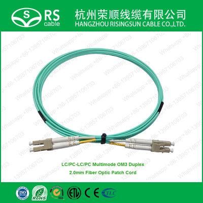 LC/PC-LC/PC Multimode Om3 Duplex 2.0mm Fiber Patch Cord Cable